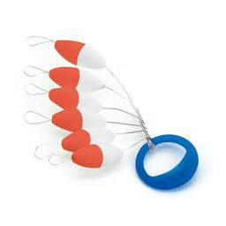 AKAMI FLOAT OVAL - RED WHITE, 6X13.5