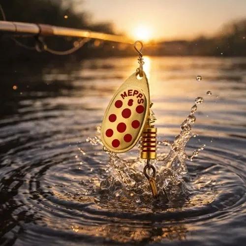 CUCCHIAINO ROTANTE MEPPS AGLIA PALETTA DORATA