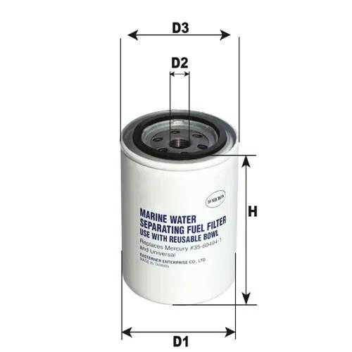 CARTUCCIA FILTRO SEPARATORE ACQUA/BENZINA