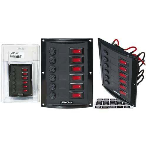 PANNELLO VERTICALE CON INTERRUTTORI LUMINOSI