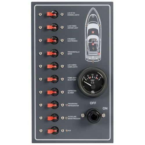 PANNELLO ELETTRICO CON MAGNETOTERMICI A TENUTA STAGNO