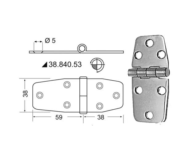 CERNIERA INOX NODO SPORGENTE OSCULATI