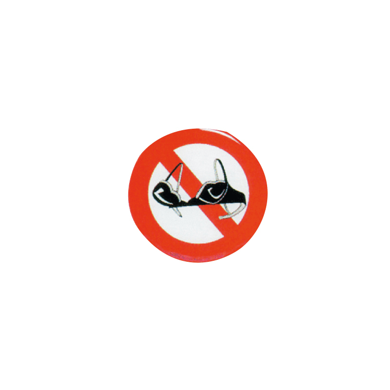 DIVIETO DI REGGISENO A BORDO IN RILIEVO