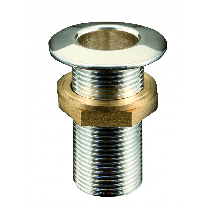 SCARICO A MARE CON BORDO BASSO IN OTTONE CROMATO