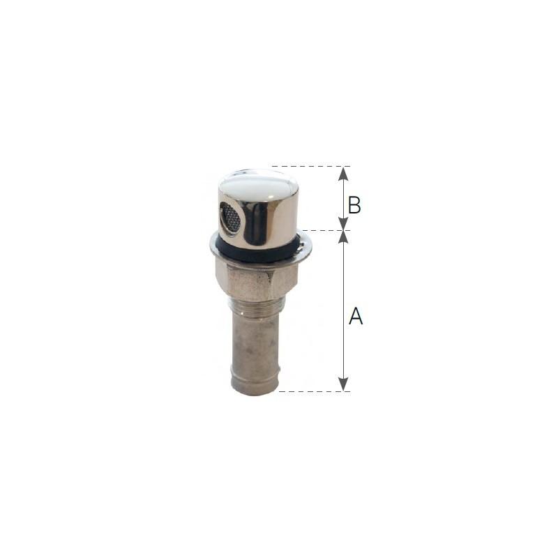 SFIATO IN ACCIAIO INOX 316 PORTAGOMMA Ø MM.16