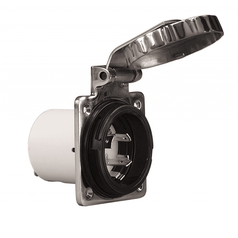 SPINA 2P+T 220V. 16A IP56 IN ACCIAIO INOX