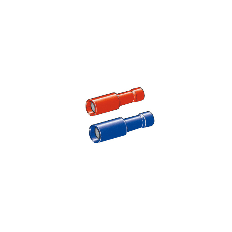 TERMINALE PREISOLATO CILINDRICO FEMMINA