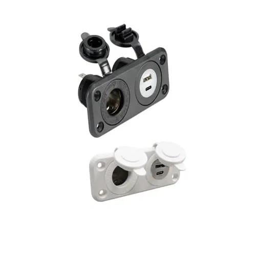 PRESA CORRENTE 12 VOLT USB E PRESA C CON PANNELLO