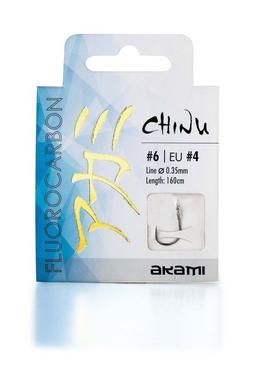 AKAMI HOOKS TIED SERIE CHINU FLUOROCARBON - #1, 0.40