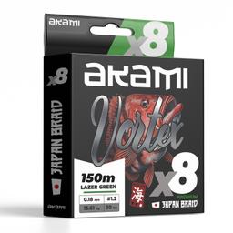 Akami VORTEX X8 Trecciato 8 Capi Alta Resistenza - Pesca a Spinning, Shore Jigging, Light Jigging, Eging, Pesca a fondo.