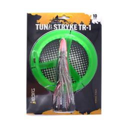 Montatura Sugoi STRIKE TUNA per la pesca a traina d’altura per grandi predatori - SILVER BLUE PINK