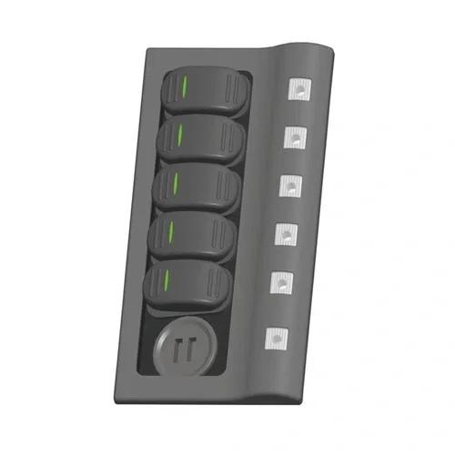 PANNELLO COMANDI 5 INTERRUTTORI CON PRESA USB