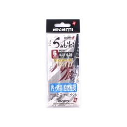 Sabiki Akami Serie AKSBNT – Montatura da pesca 6 Ami Gold Fluorocarbon