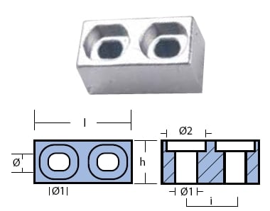 CUBO PER F.B. YAMAHA 115/225 HP