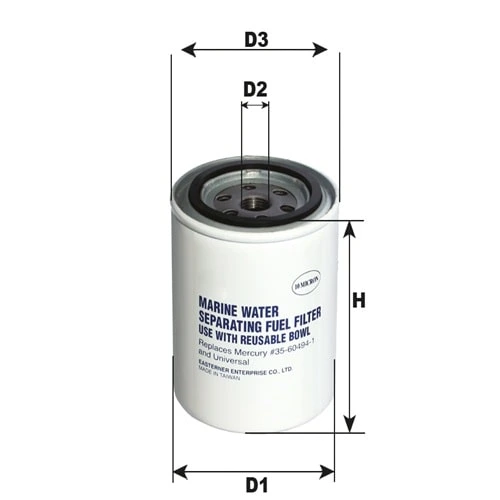 cartuccia filtro separatore decantatore acua carburante