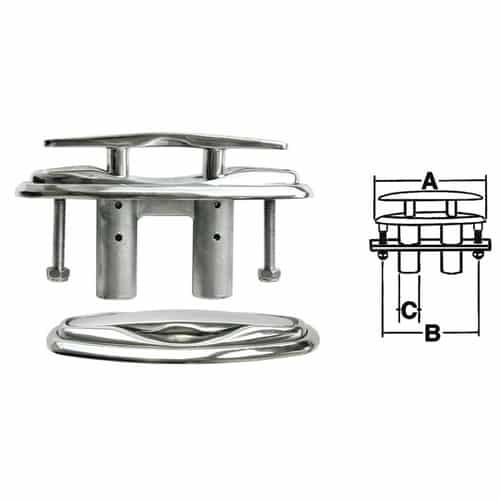 BITTA A SCOMPARSA IN ACCIAIO INOX AISI 316
