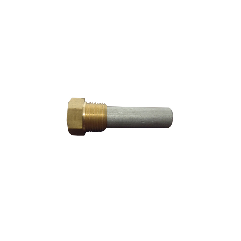 anodo con tappo in ottone
