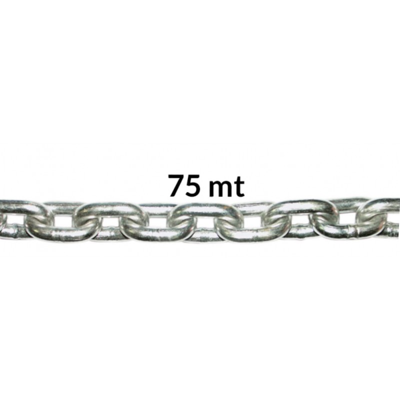 catena calibrata inox in matassa da 75 metri