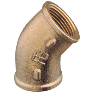 CURVA IN BRONZO A 45 F-F