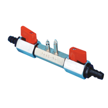 INNESTO MASCHIO CON 2 RUBINETTI PG. Ø MM.10