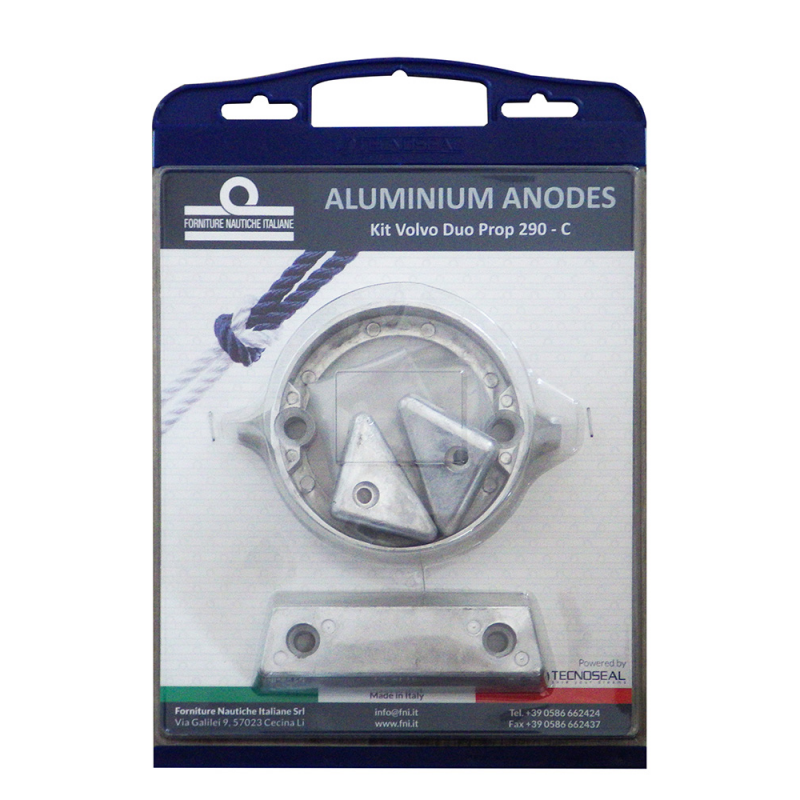 kit anodo per piede volvo penta 290c