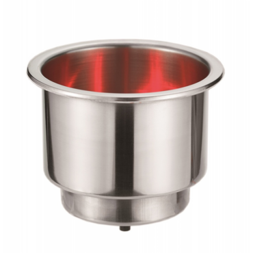 PORTABICCHIERE O LATTINA IN ACCIAO INOX