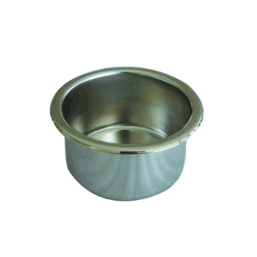 PORTABICCHIERE O LATTINA IN ACCIAO INOX