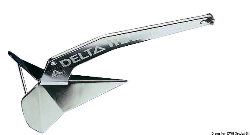 Versione in acciaio inox ultra resistente, garantisce le medesime prestazioni elevate della Delta standard. Garantita a vita contro le rotture. Certificazione del registro Lloyd come ancora ad elevato potere di tenuta.