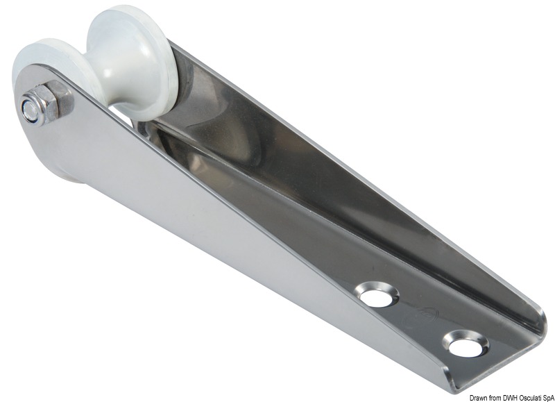 Acciaio inox lucidato a specchio con puleggia in termopolimero.