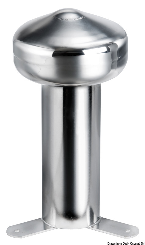 Distribuisce la catena in modo uniforme in tutti i gavoni dell’ancora. Altezza minima consigliata dalla testa del fungo al punto di entrata della catena: catena (6/8) 80 mm, catena (10/12) 100 mm.