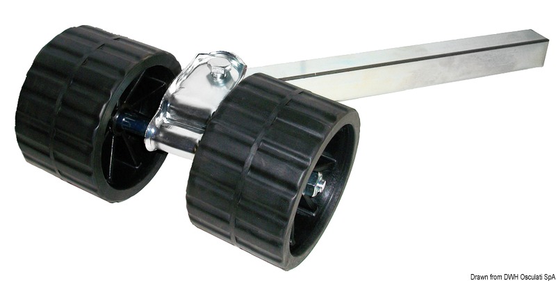 Swinging roller 2-roller straight 40 mm
