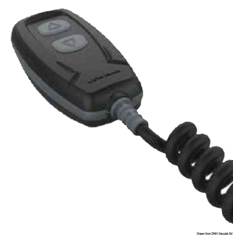 Fornita completa di cavo di connessione spiralato, con presa/spina stagna IP67 estensibile fino a 3 m.