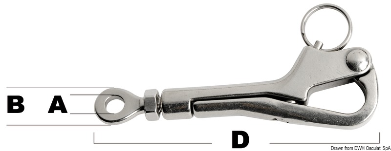 In acciaio inox, è provvisto di registro indipendente, può essere abbinato ai tenditori da 6/8 mm, oppure installato direttamente sul cavo.