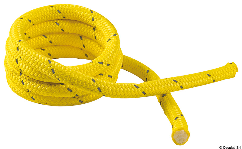 Cime in polypropilene particolarmente adatte agli ormeggi in baie con cime a terra. Essendo galleggiante facilita la manovra ed il trasporto dalla barca a riva. Leggermente elastiche fanno da ammortizzatore di ormeggio. Il colore giallo ed il trefolo riflettente le rendono altamente visibili anche di notte ai bagnanti ed alle altre barche.
