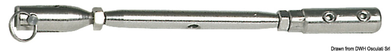 In acciaio inox AISI 316, per terminazione draglie.