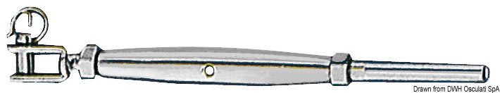 In acciaio inox AISI 316.