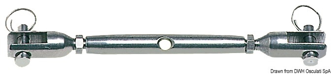 In acciaio inox AISI 316 lucidati a specchio. Finitura accurata, filetti scorrevoli, generosamente dimensionati per avere una forte escursione di regolazione.