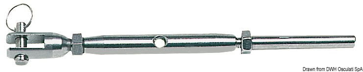Tenditore inox a pressare 10 mm