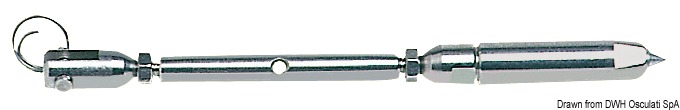 In acciaio inox AISI 316.