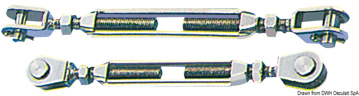 In acciaio inox AISI 316.