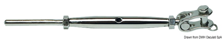 In acciaio inox AISI 316.