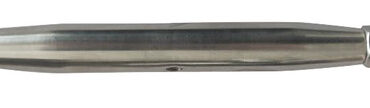 Acciaio inox AISI 316. Inserendo il cavo, lo stesso viene bloccato automaticamente dal cono interno.