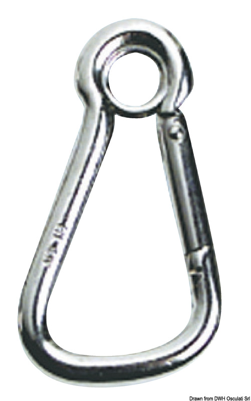 In acciaio inox AISI 316, aggancio senza appigli.