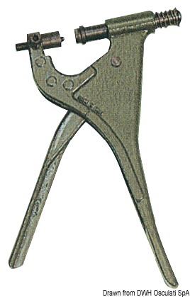 Pliers f. snap fasteners