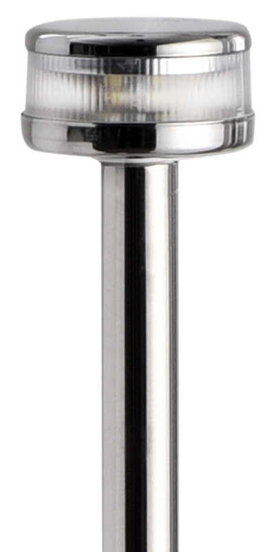 Per imbarcazioni < 20 m, certificati COLREG72 e ABYC-C5.Completa di fanale Evoled 360°. Parti metallizzate in acciaio inox AISI 316. Fissaggio a vite.