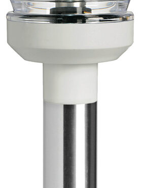 Per imbarcazioni < 20 m. In acciaio inox AISI 316 lucidato, con base in acciaio inox 316 + nylon gomma. Inserendo l’asta, si attiva il contatto.