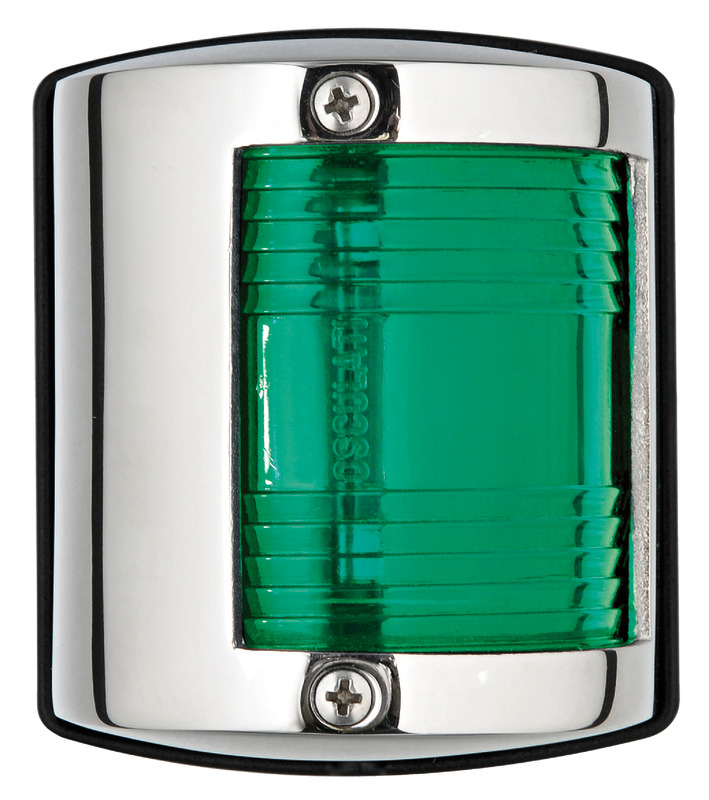 Fanalini in acciaio inox lucidato a specchio, approvati RINA in accordo al regolamento COLREG72.