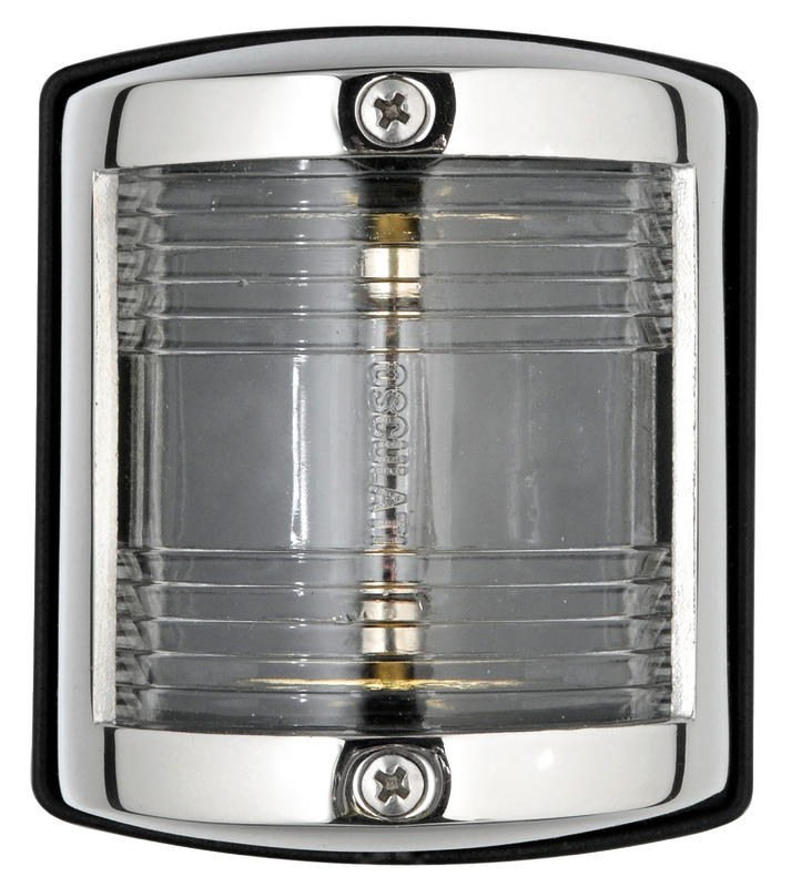 Fanalini in acciaio inox lucidato a specchio, approvati RINA in accordo al regolamento COLREG72.