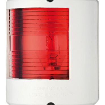 Fabbricati in policarbonato con lenti in plexiglass. Certificate COLREG72, per imbarcazioni da diporto fino a 20 m.Lampadina di ricambio 14.220.00 (12V - 25W) e 14.220.01 (24V - 25W)