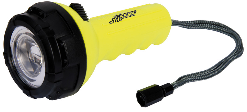 Equipaggiata con LED Cree ad alta efficenza, subacquea fino a 30 m.